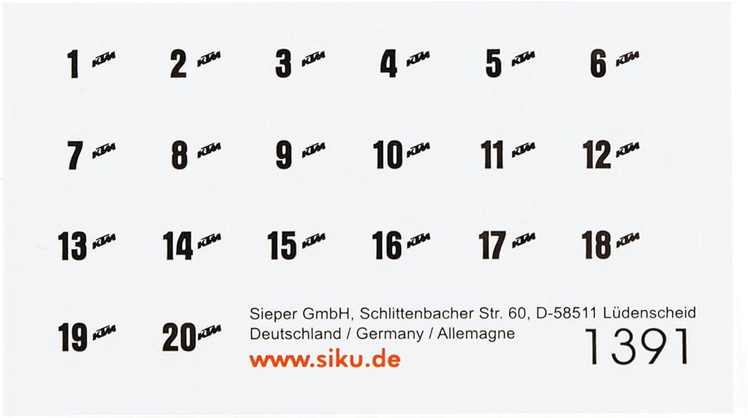 siku 6325, Freizeit-Set, Inkl. Cabrio, Cross-Motorrad, Wasserflugzeug und Zelt, Metall/Kunststoff, M