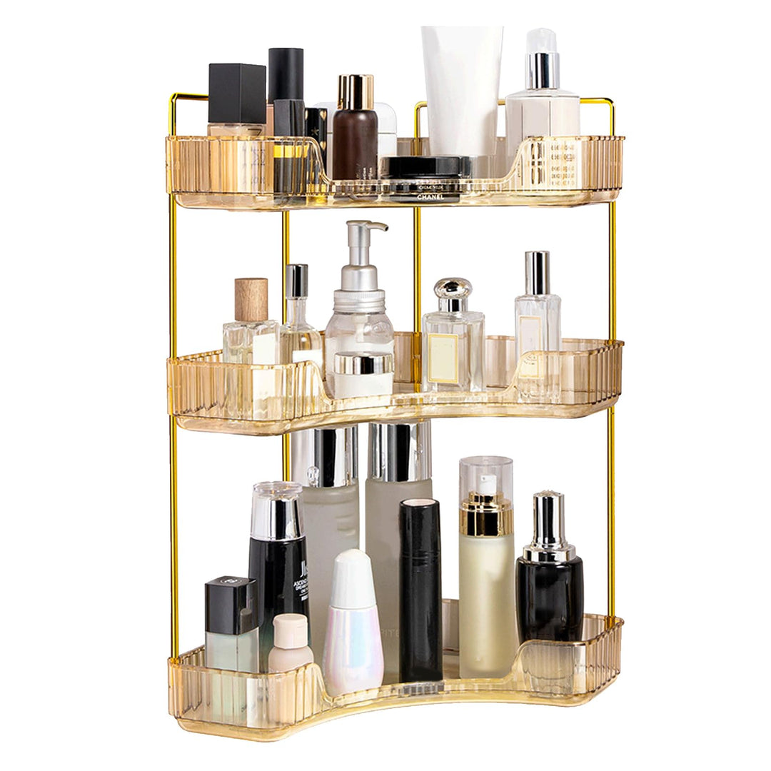 Make Up Organizer, Kosmetik Organizer Mit 3 Ebenen Grosse Kapazität Kosmetikorganiser Parfüm Duschge
