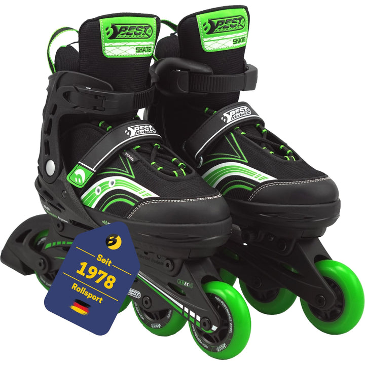 Best Sporting Inline Skates Kinder & Erwachsene I Rollschuhe grössenverstellbar I robuste Inliner mi