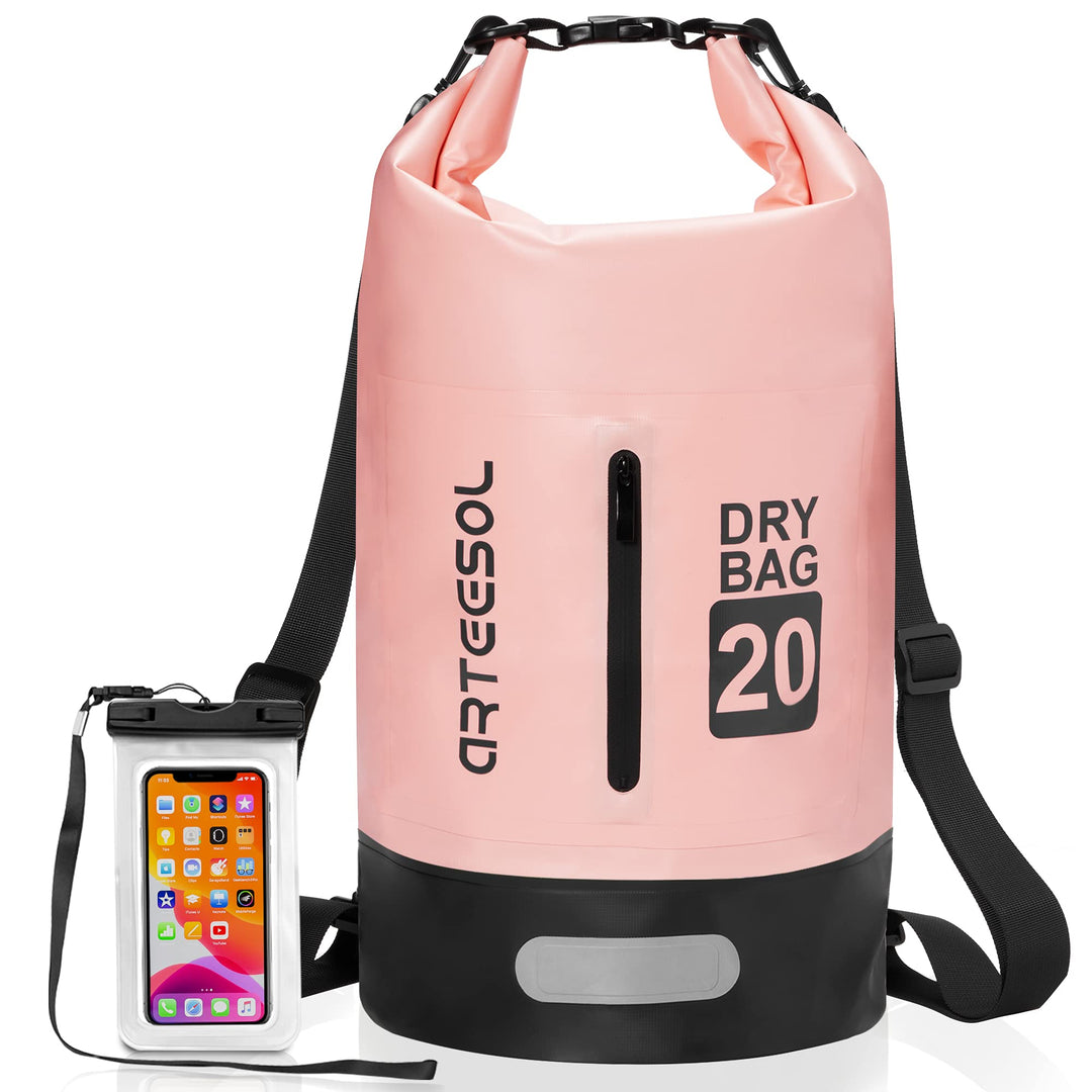 Dry Bag wasserdichte Tasche 5L/10L/20L/30L Wasserfester Beutel Packsack mit Langen Doppeltem Verstel