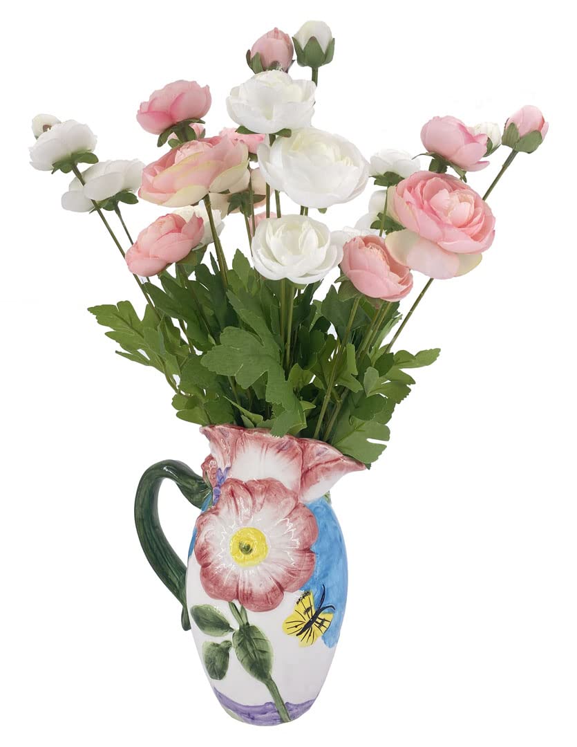 abc HOME | Vase mit Kunstblumen | Keramik