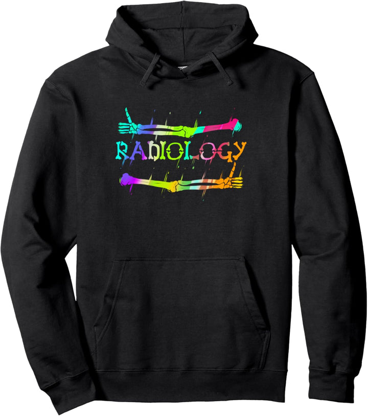 X-Ray Skelett Daumen Hoch Rad Tech Knochen Radiologie Pullover Hoodie
