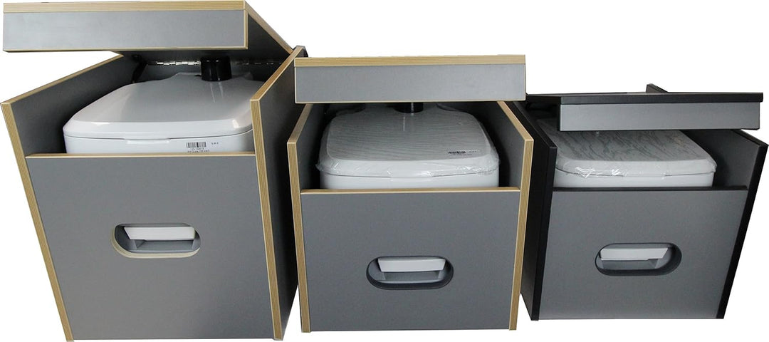 Toiletten Hocker Porta Potti 335 inkl. Polster blau ohne Toilette
