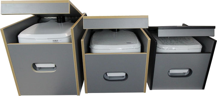 Toiletten Hocker Porta Potti 335 inkl. Polster blau ohne Toilette