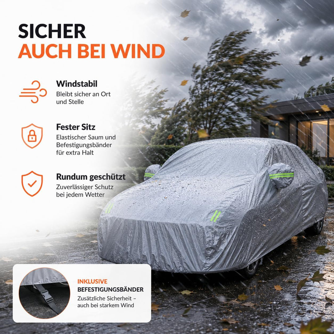 Autoschutzhülle wasserdicht & Autoabdeckung für Schutz & Abdeckung von Auto, PKW - Fahrzeug: Autopla
