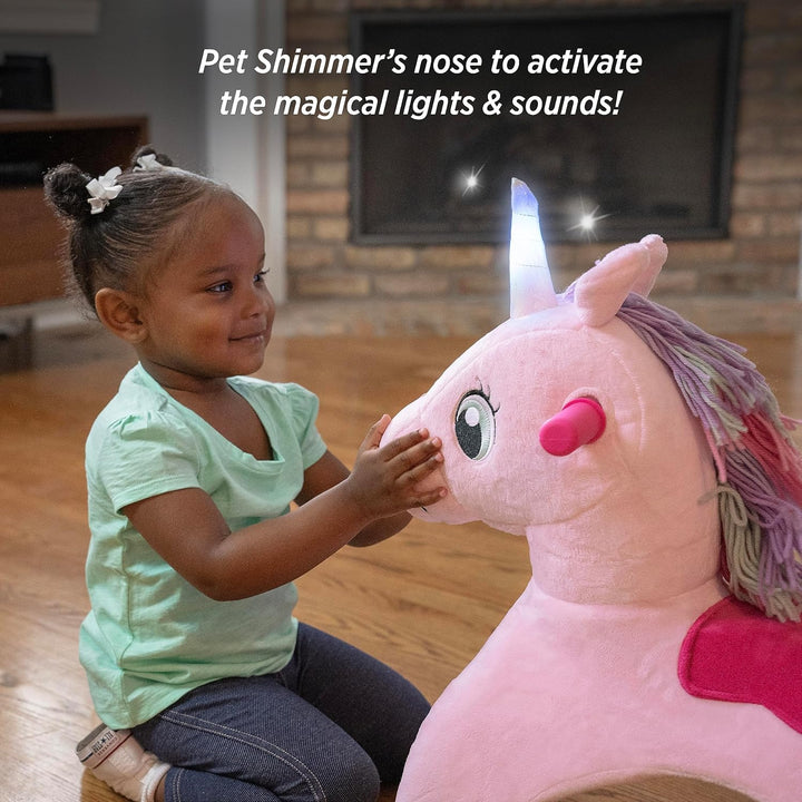 Radio Flyer Shimmer, das magische Einhorn zum Berühren mit interaktiven Lichtern und Geräuschen, pin
