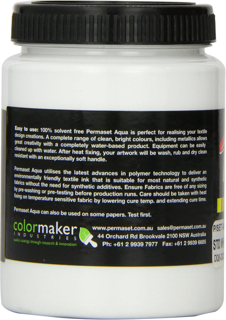 Permaset - Aqua Tinte - für Leinwanddruck - weiss - 300ml, Weiß