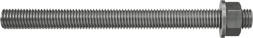 fischer 044974 Ankerstange FIS A M 12 x 120 R Edelstahl, 10 Stück, Silber M12x120 Silber, M12x120 Si