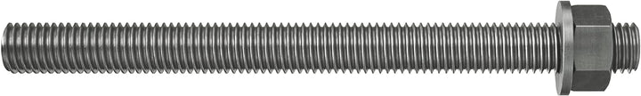 fischer 044974 Ankerstange FIS A M 12 x 120 R Edelstahl, 10 Stück, Silber M12x120 Silber, M12x120 Si