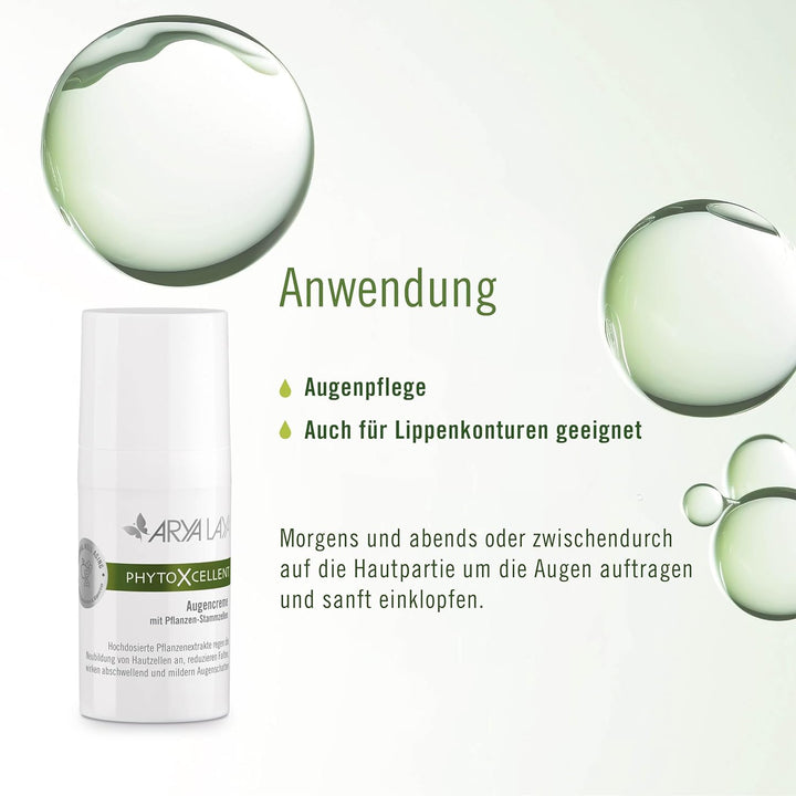 ARYA LAYA PhytoXcellent Augencreme, 15 ml - regenerierend &amp; verjüngend, wirkt abschwellend und reduz