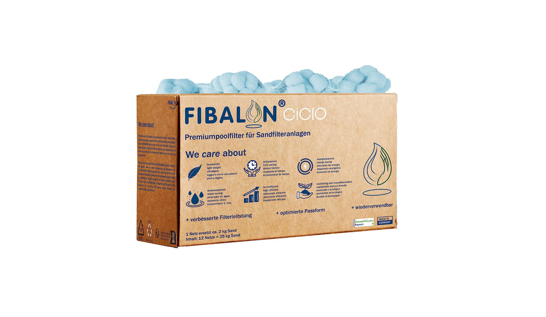 FIBALON® CiCLO® Pool Premium Filterbälle für Sandfilteranlagen 12 Netze nachhaltiges umweltfreundlic
