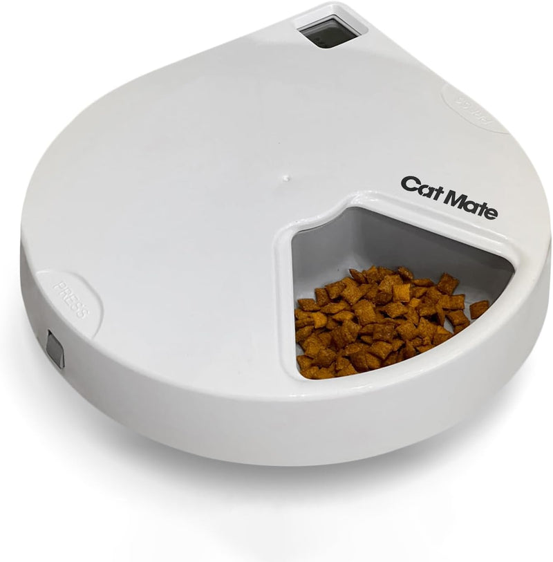 Cat Mate Edelstahl-Einsätze für 5 Mahlzeiten automatische Futterstation 5 Bowl Feeder Stainless Stee