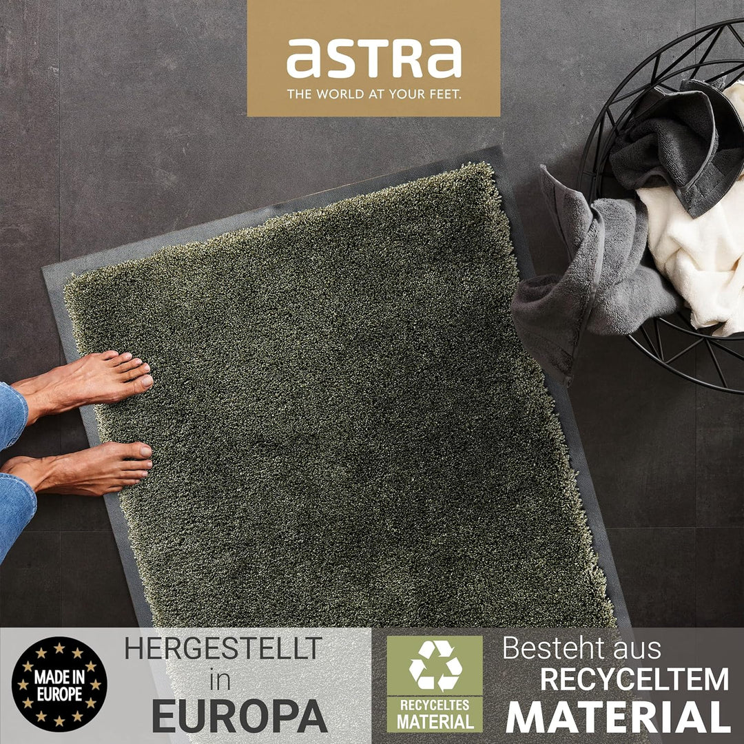 Astra Fussmatte innen rutschfest - Schmutzfangmatte super weich - Läufer Flur waschbar per Hand - Tü