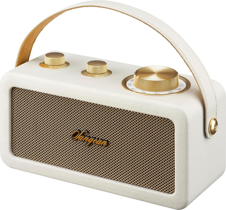 Sangean RA-101 Akku-Radio FM Bluetooth®, AUX wiederaufladbar Ivory, Gold