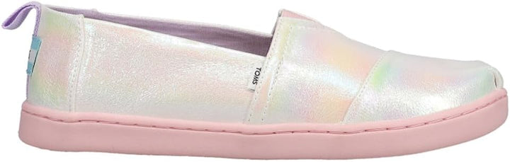 TOMS Mädchen Glitter Alpargata Flache Slipper 31 EU Weiss, 31 EU Wei&#xDF;