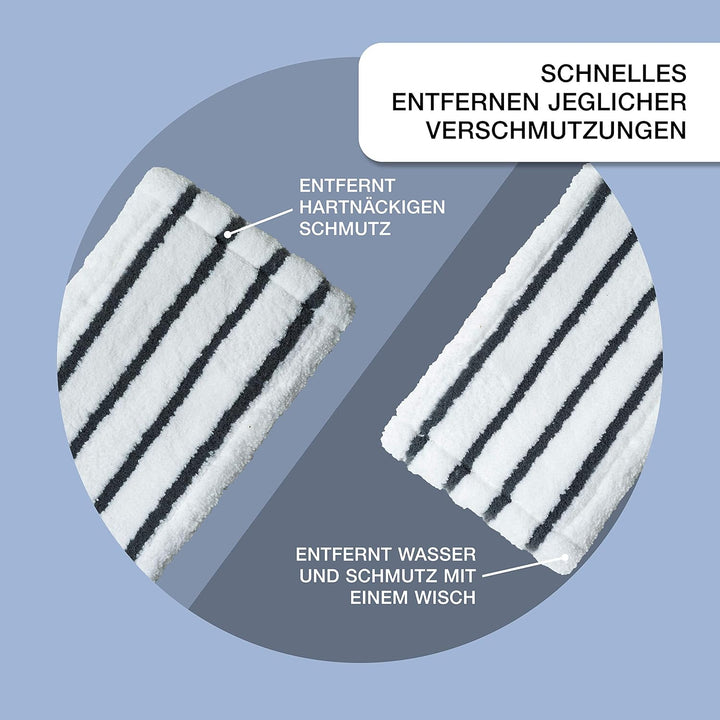 Putzen wie die Profis Bodenwischer-Set mit Teleskopstiel 170 cm Höhenverstellbar Wischmopp mit Magne