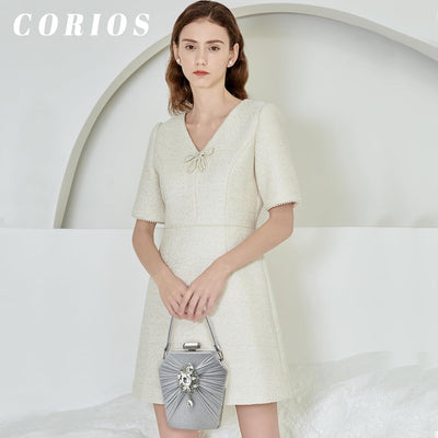 CORIOS Abendtasche Damen Strass Clutch Bag Shiny Diamant Handtasche Klein Tasche Elegante Umhängetas