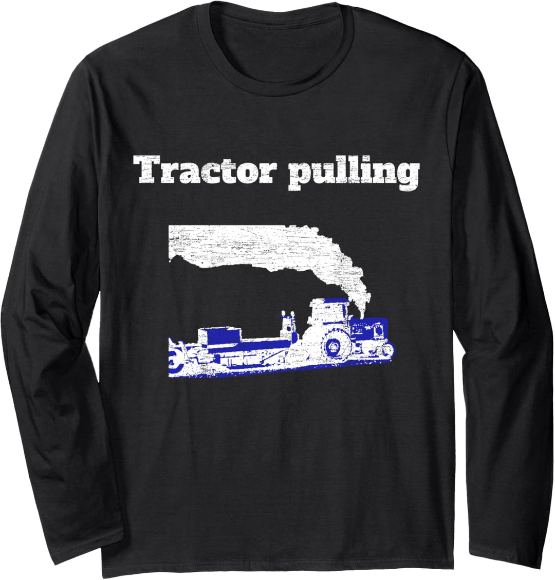 Tractor pulling Traktor Trecker Treck Landwirt Geschenk Langarmshirt