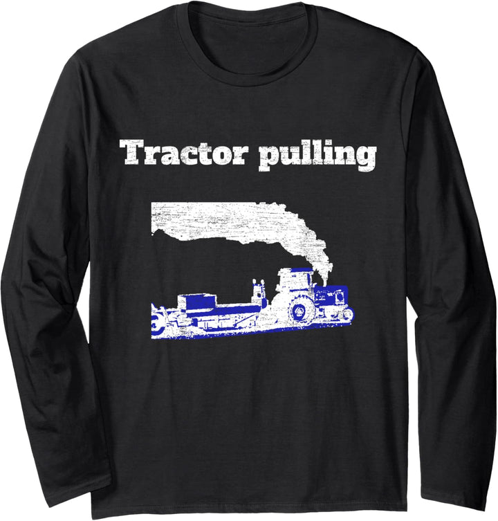 Tractor pulling Traktor Trecker Treck Landwirt Geschenk Langarmshirt