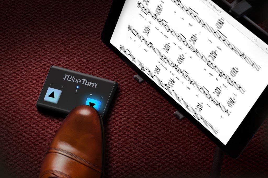 IK Multimedia iRig BlueTurn, Schwarz/Weiss Single, Single
