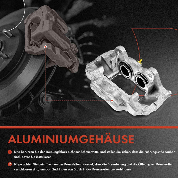 Frankberg 2x Bremssattel Bremszange Vorderachse Kompatibel mit Hilux VII Pick-up KUN TGN LAN GGN TGN