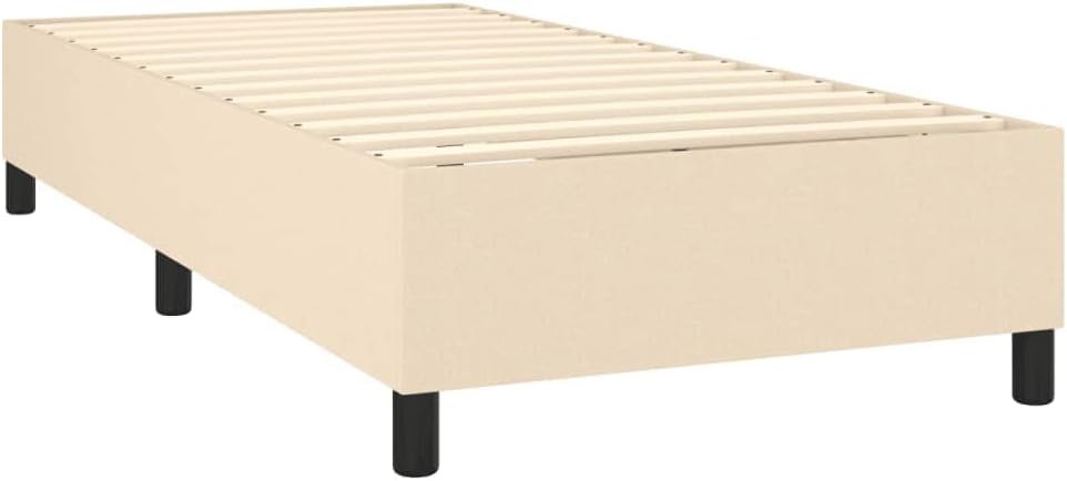 vidaXL Boxspringbett, Bettgestell mit Lattenrost, Bett Polsterbett mit Stützbeinen, Einzelbett Schla