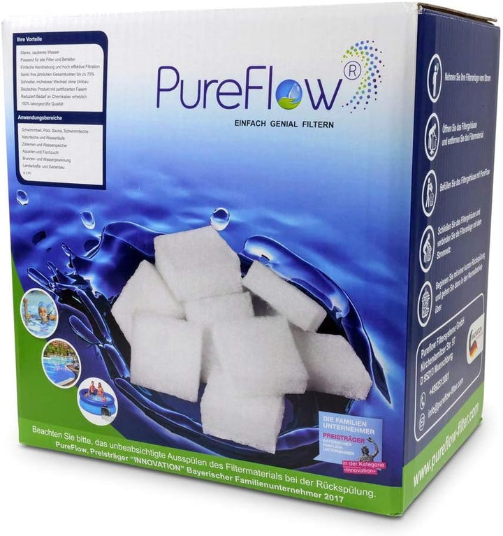 OKU Pool Filteranlage Bali Premium 400 mit 6-Wege Ventil Aqua Plus 8 Filterpumpe bis 40m³ und PureFl