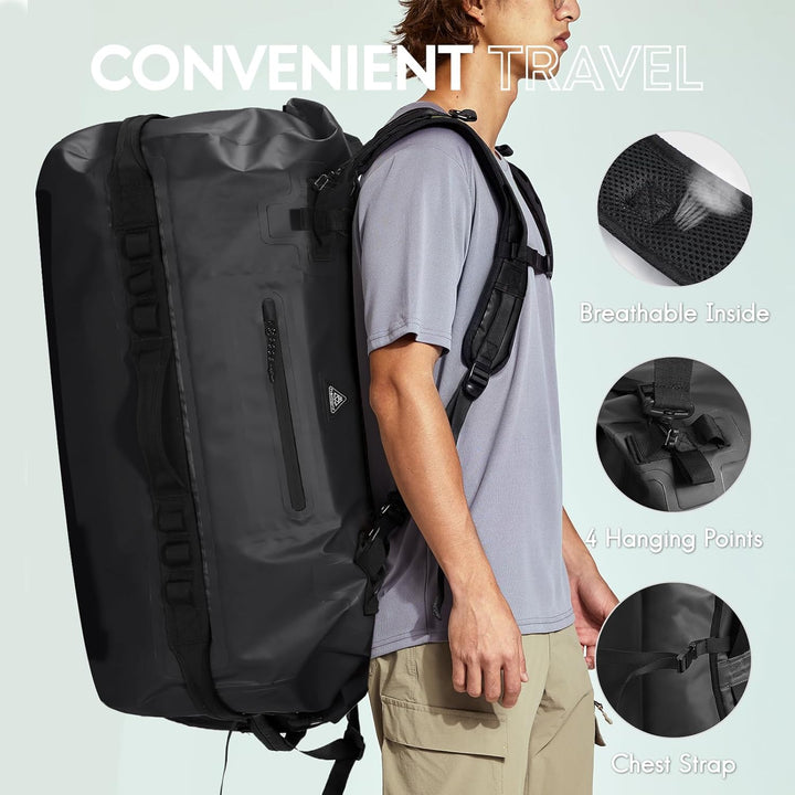 Haimont wasserdichter Rucksack, vielseitig wasserdicht Tasche, Dry Bag komfortabel, RollTop, Strand,