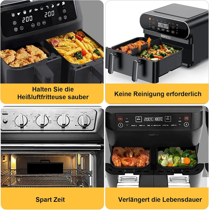 21 Teilig Heissluftfritteuse Zubehör Satz, Airfryer Zubehör für Ninja Foodi Max Dual Zone Heissluftf