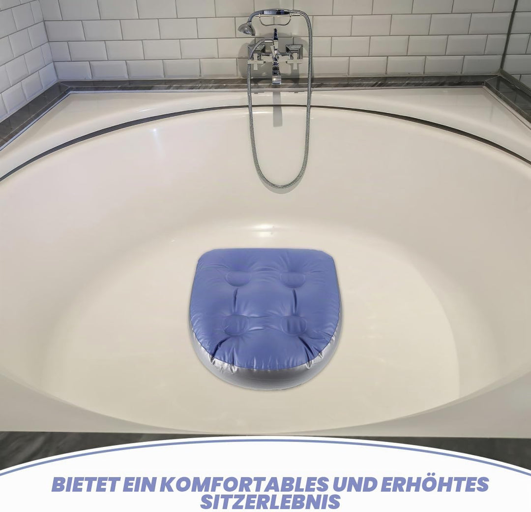 Aufblasbare Badewannensitzkissen 2 Stück Mit Saugnäpfen rutschfest Verdickt Komfortabel Für Spa Und