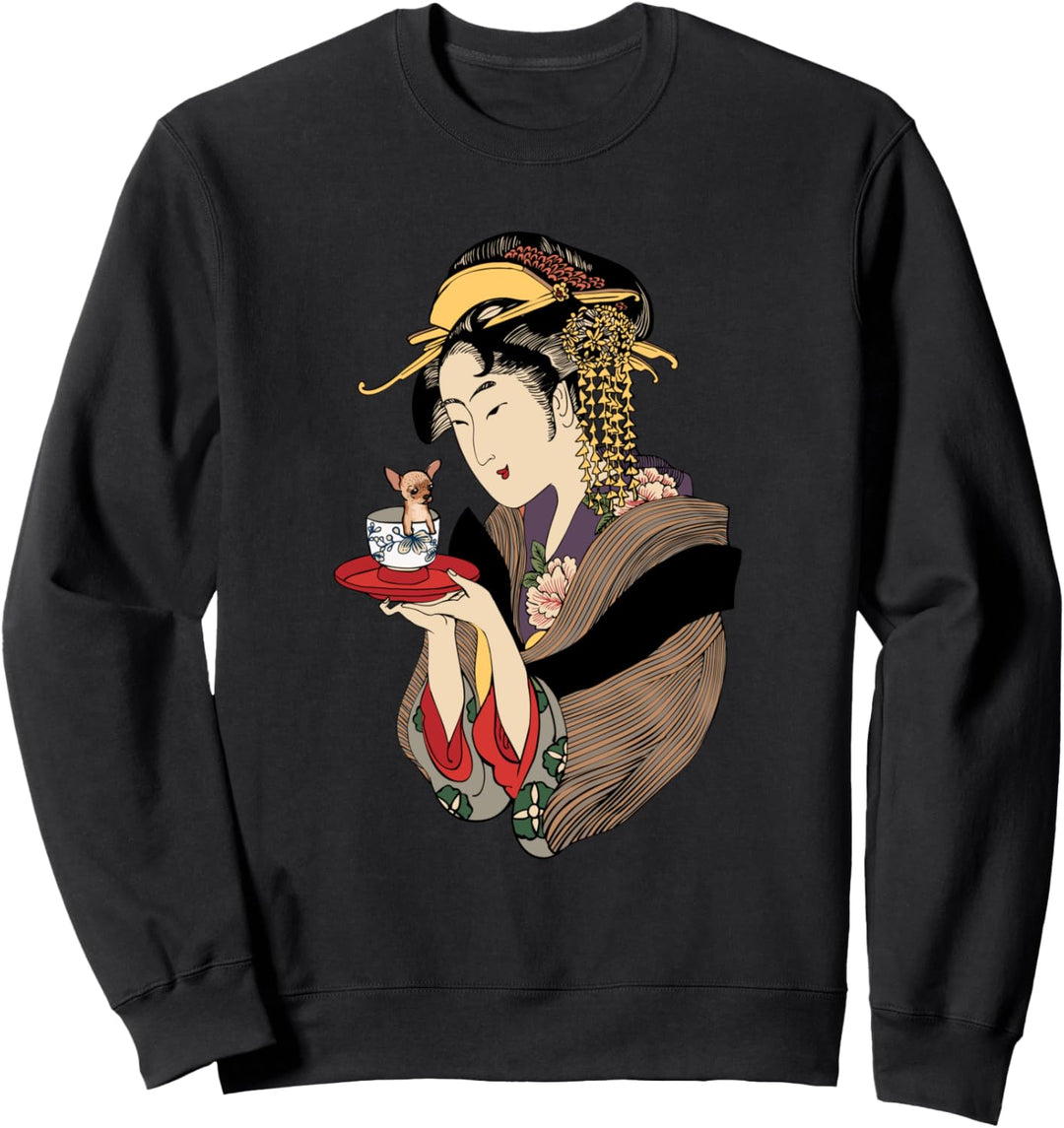 Tea Time with Chihuahua Sweatshirt