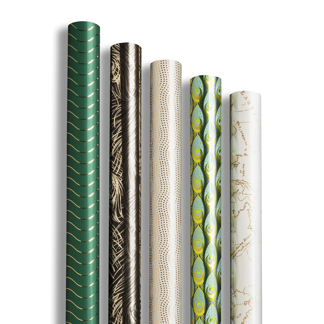 Clairefontaine 212871AMZC - Karton mit 10 Rollen Geschenkpapier Premium 2mx0m70 80g, sortierte Motiv