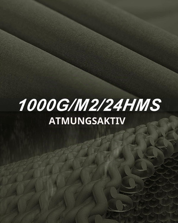 33,000ft Damen Leichte Wasserdichte Softshell Regenjacke Lange Funktionsjacke Übergangsjacke Windjac