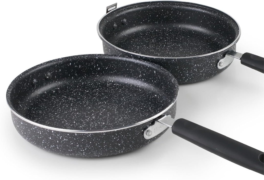 Ibili 441020 Omelettpfanne Natura Aluminium schwarz 20 cm 20 x 20 x 7 cm, 20 x 20 x 7 cm