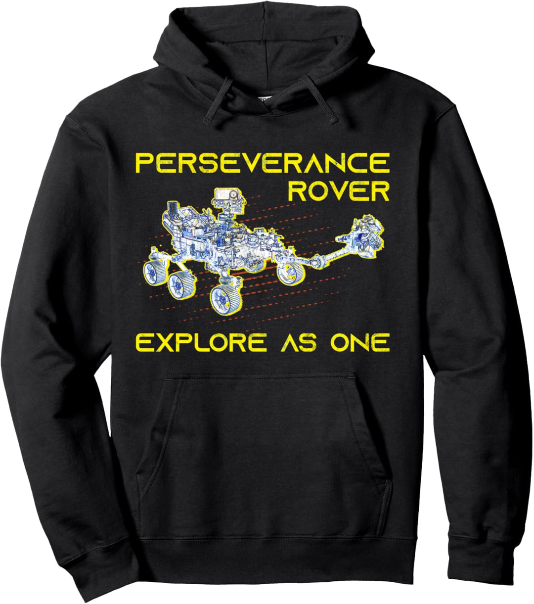 Perseverance Rover | New Mars Rover | Explore As One | Rover Pullover Hoodie