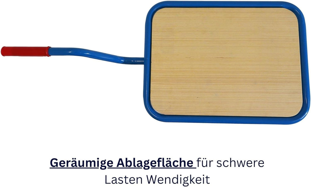 PROREGAL Profi Griffroller 2 Ebenen 102x50x60 cm Traglast 250kg Transportroller mit Griff 2X Lenkrol