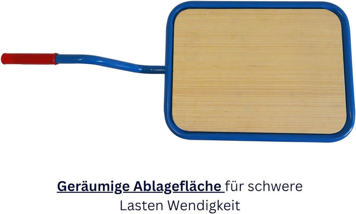 PROREGAL Profi Griffroller 2 Ebenen 102x50x60 cm Traglast 250kg Transportroller mit Griff 2X Lenkrol