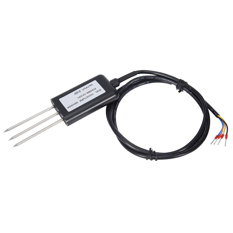 Duokon Bodenfeuchtesensor 0-10V, ABS Hochwertiges 2-In-1 Bodentemperatur Feuchtesensor Messumformer