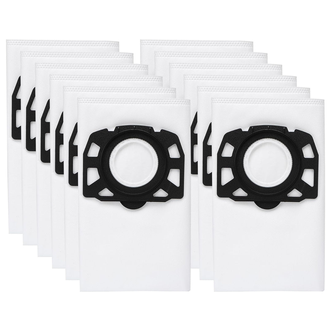 12 Stück KFI 487 Staubsaugerbeutel für Kärcher KNT4, WD4, WD5, MV4, MV5, MV6,WD5 Premium, WD6 Nass-/