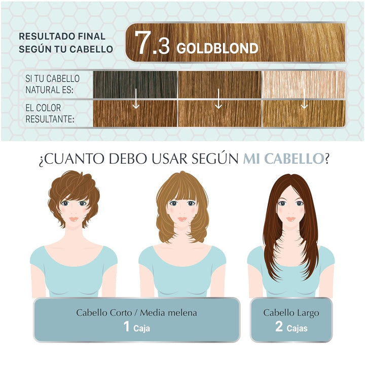 Colour Clinuance | Haarfärbemittel für Empfindliches Haar 7.3 Goldene Blondine, 7.3 Goldene Blondine