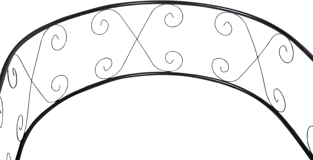 Nexos ZGE36116 Rosenbogen Torbogen Rankhilfe Pergola Spalier für Rosen Blumen im Garten Terrasse in