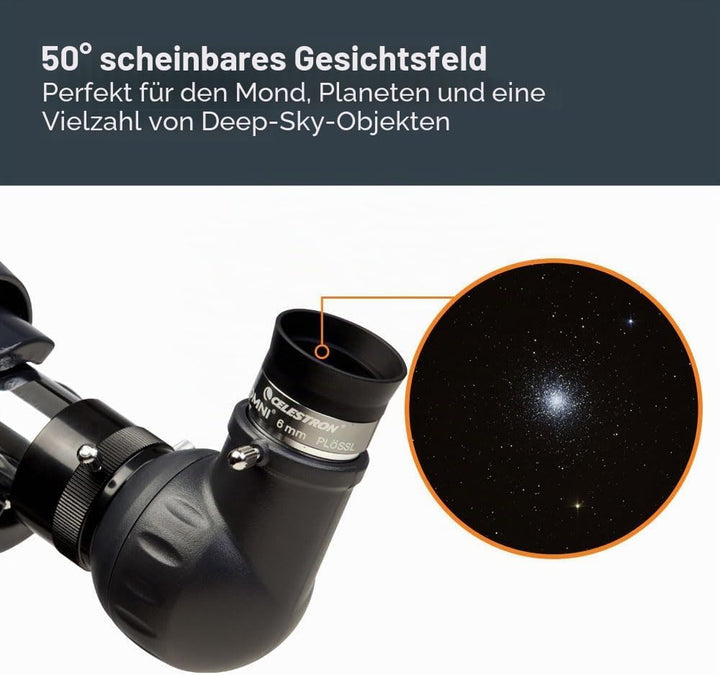 Celestron 93317 1-1/4-6 mm Omni Serie Okular, 6 mm
