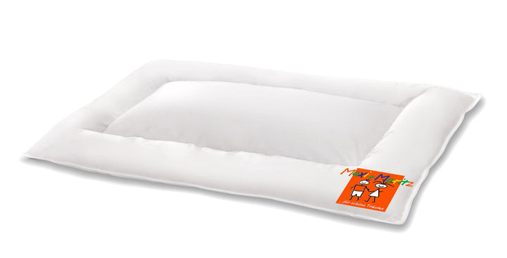 HANSKRUCHEN® Maxi und Moritz Baby Kopfkissen 40x60 cm - Made in Germany Flachkissen aus 100% Baumwol
