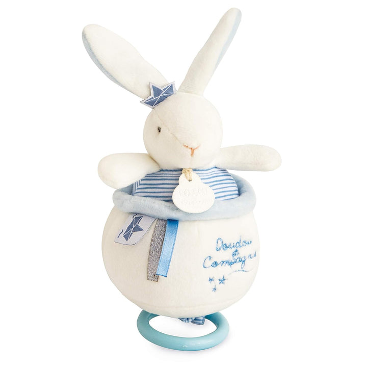 Doudou et Compagnie DC3520 KANINCHEN MATELOT - Spieluhr, blau