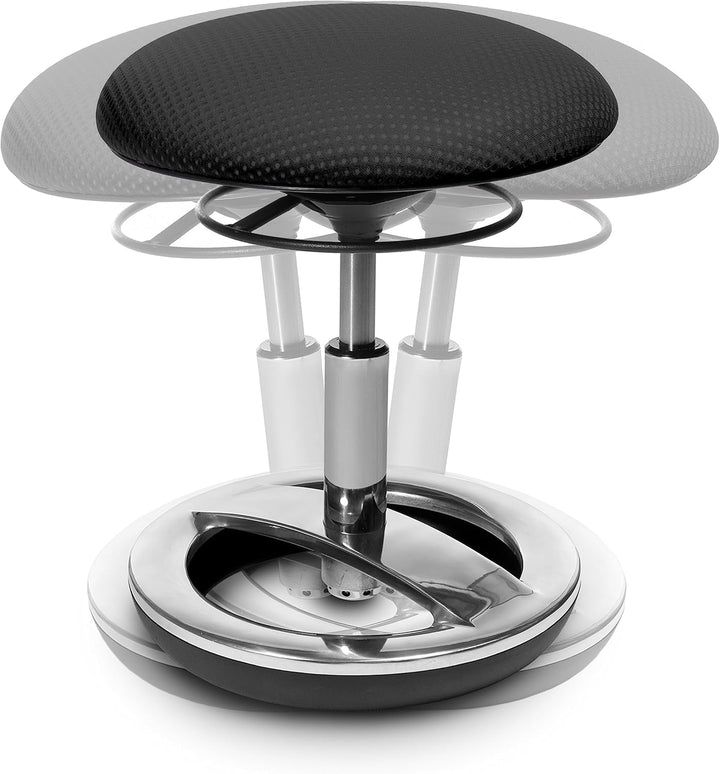 Topstar Sitzhocker, Aluminium, Schwarz, Schwarz