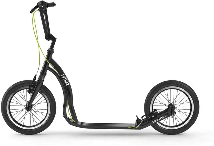Yedoo Friday Tretroller - bis 150 kg, mit Luftreifen 16/16 - Kickscooter für Erwachsene mit verstell