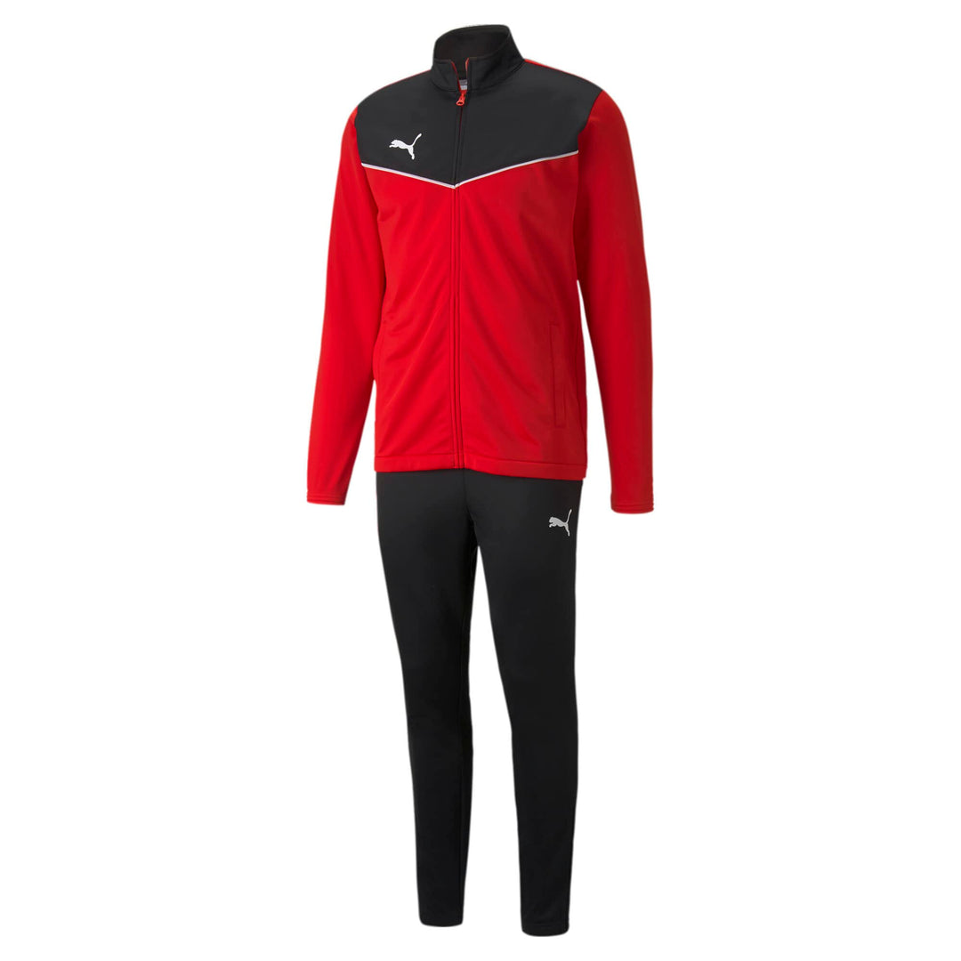 PUMA Herren Individualrise Tracksuit Trainingsanzug S Puma Red-Puma Black, S Puma Red-Puma Black
