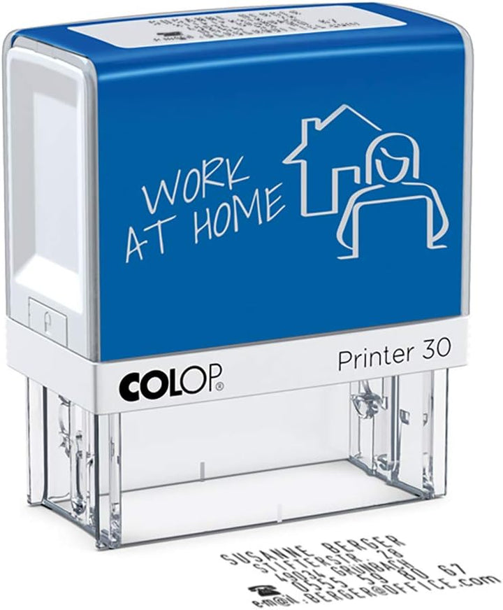 Colop Home Office SET, bestehend aus Printer 30 Set mit Typeneinreihung, Datumstempel S 120 und Wort