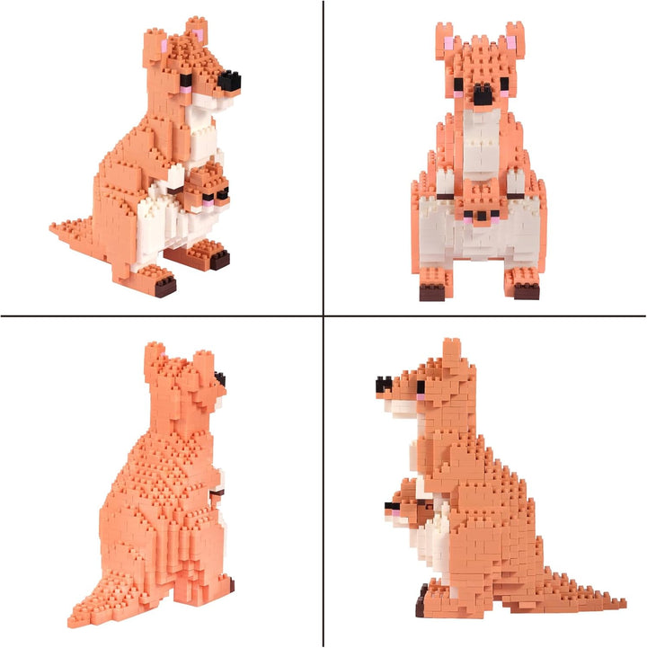Larcele 899 Stücke Mikro Bausteine Spielzeug Kit, Mini Bricks Bauen Bauklötze Satz KLJM-07 Mehrweg (