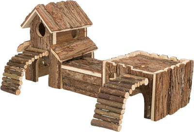 Trixie 6163 Natural Living Tunnelsystem Frida, für Hamster und Mäuse, 47 × 22 × 15 cm, ohne Harzkanä